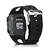 kwmobile Strap Compatible with Garmin Forerunner 10/15 (L Size model) Strap - Replacement Silicone Watch Band - Black