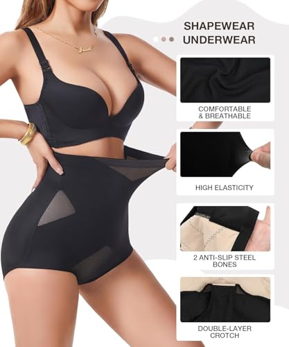 Image of Dulchany Tummy Control Shapewear Panties Underwear Girdle Panty for Women | Seamless Tummy Control Booty Lifting Shapewear Compression Body Shaper