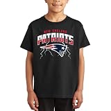 Junk Food NFL - New England Patriots Lightning Kids SS T-Shirt Black