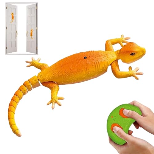 Gecko grimpant télécommandé : jouet lézard électrique mural pour enfant