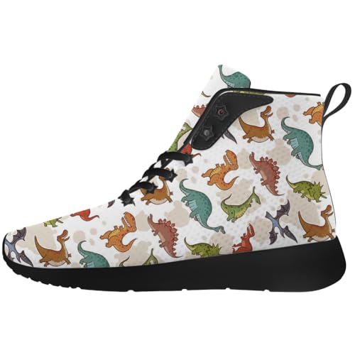 Dinosaur Shoes for Women Men High Top Sneakers High Top Shoes Gifts for Him Her