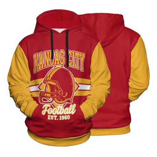 Mens Football Hoodie Team City Pullover Hooded for Men Women 3d Print Casual Sweatshirts Hooded Gift Fan XL