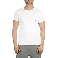 Emporio Armani Uomo T-shirt Iconic Logoband Maglietta, Bianco (White)