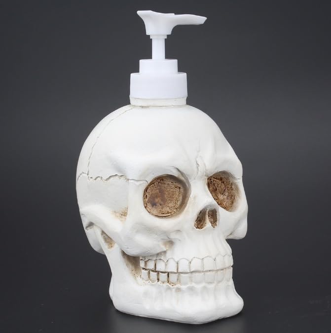 MRKU Lotion-Seifenspender, personalisierter Totenkopf-Seifenspender, Shampoo- und Duschgel-Spenderflasche zum Drücken, für den Seifenspender im Badezimmer zu Hause, in der Küche