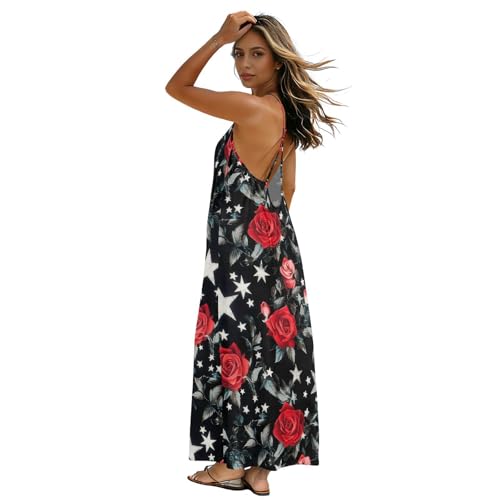Robe caraco sans manches William Morris, l'excellence du motif fleurs bleues taille M