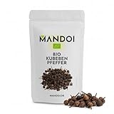 Mandoi Bio Kubeben Pfeffer 100g, aus Java Indonesien, Stengelpfeffer, Kubebenpfeffer aus ökologischem Anbau, Kleinbauern Projekt