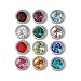 Surgical Mini 3mm Ear piercing Earrings studs 12 pair Mixed Colors White Metal