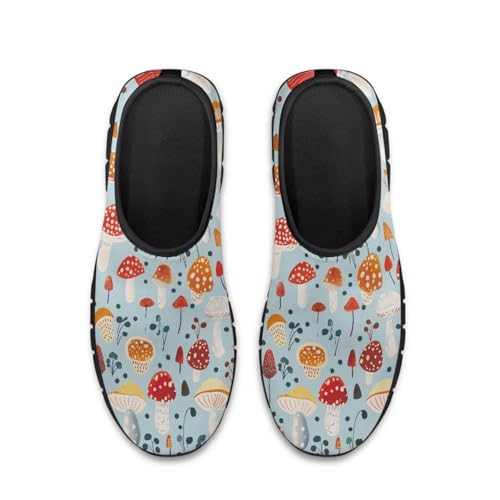Mushroom Print Women's Loafers & Slip-on Running Sneakers, Hands Free Shoes Sport Shoes with EVA Sole4