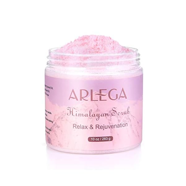 Body Scrub, Himalayan Salt with Strawberry and Coconut Oil, Exfoliating Salt Scrub to Deep Cleansing, Scrub Away Dead Skin and Moisturize Skin, Relax and Rejuvenate Body, 10 oz (SWEET)