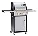 Produktbild LANDMANN Gasgrill Triton PTS 2.0 | Premium Gasgrill mit doppelwandigem Deckel & Deckelthermometer | Grillrost aus emailliertem Gusseisen für perfektes Grillbranding | LANDMANN PTS-System [Edelstahl]