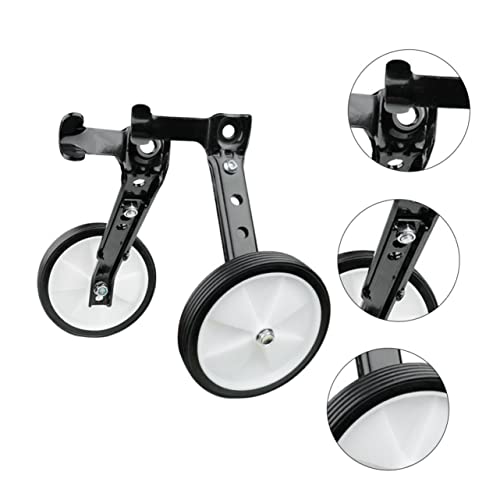 1 par de ruedas estabilizadoras para bicicleta, soporte antideslizante para ruedas de entrenamiento, resistente, fácil instalación para principiantes miniatura 4