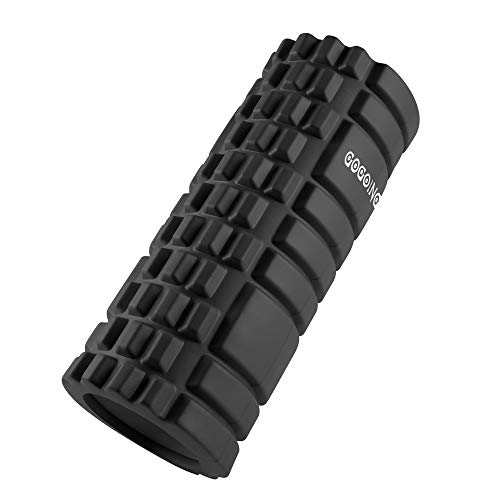 Gogoing Fitness Foam Rollers For Deep Tissue Massage Trigger Point Foam Roller For Muscle Massage And Deep Relaxation Therapy Relieve Muscle Tension And Stress 33x14cm (Black)