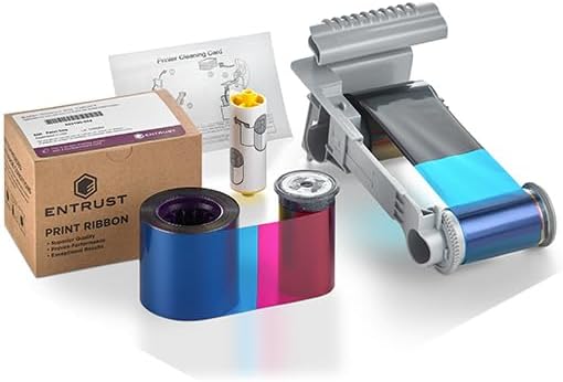Generic Entrust 525100-004 Full Color Ribbon, 500 Images, for Entrust Sigma DS1/DS2 Series ID Card Printers