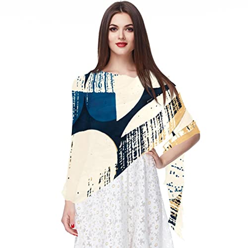 Foulard fin pour la plage et mariage en mousseline multicolore