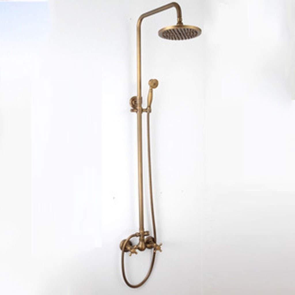 DFGHNBVC Retro Brass Bathtub Faucet Shower System Shower Faucet Shower Set Rain Shower