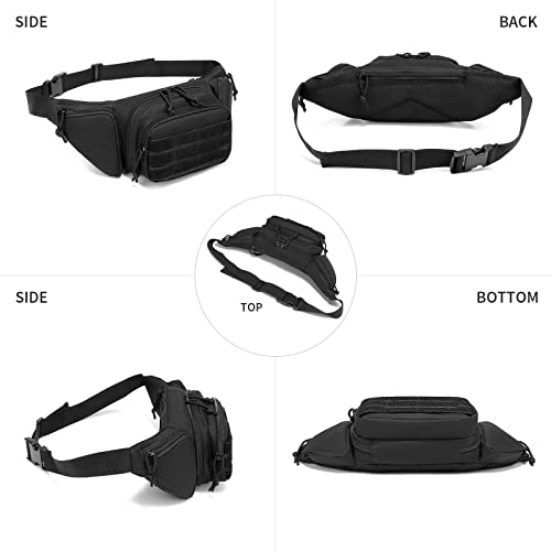 BAIGIO-Tactical-Waist-Pack-MOLLE-Bumbag-Portable-Military-Waist-Bag-for-Hiking-Running-Dog-Walking