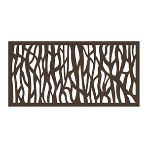 2 ft. x 4 ft. Sprig Umber Decorative Screen Panel