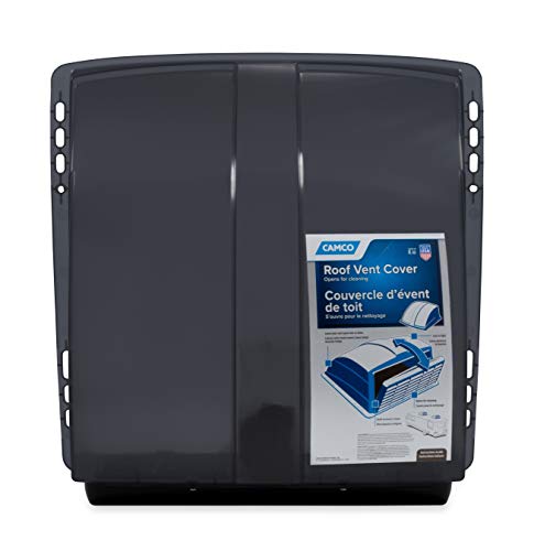 Camco Standard Roof Vent Cover, Opens For Easy Cleaning, Aerodynamic Design, Easily Mounts To Rv With Included Hardware-Smoke (40453) #TOP6