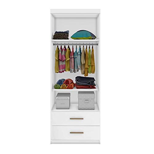 Guarda roupa infantil 2 portas branco Chiara Phoenix Baby