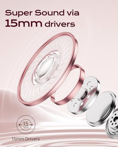 Auriculares para dormir de lado cómodamente con cinta de pelo Bluetooth 5.4 elástica 5