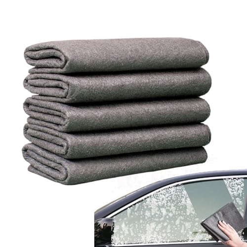Wlikmjg - Limpieza de toallas de microfibra, paños de microfibra (5 x espolvoreo reutilizable, multifuncional, absorbente, toalla de limpieza, accesorios de cocina lavables, potente