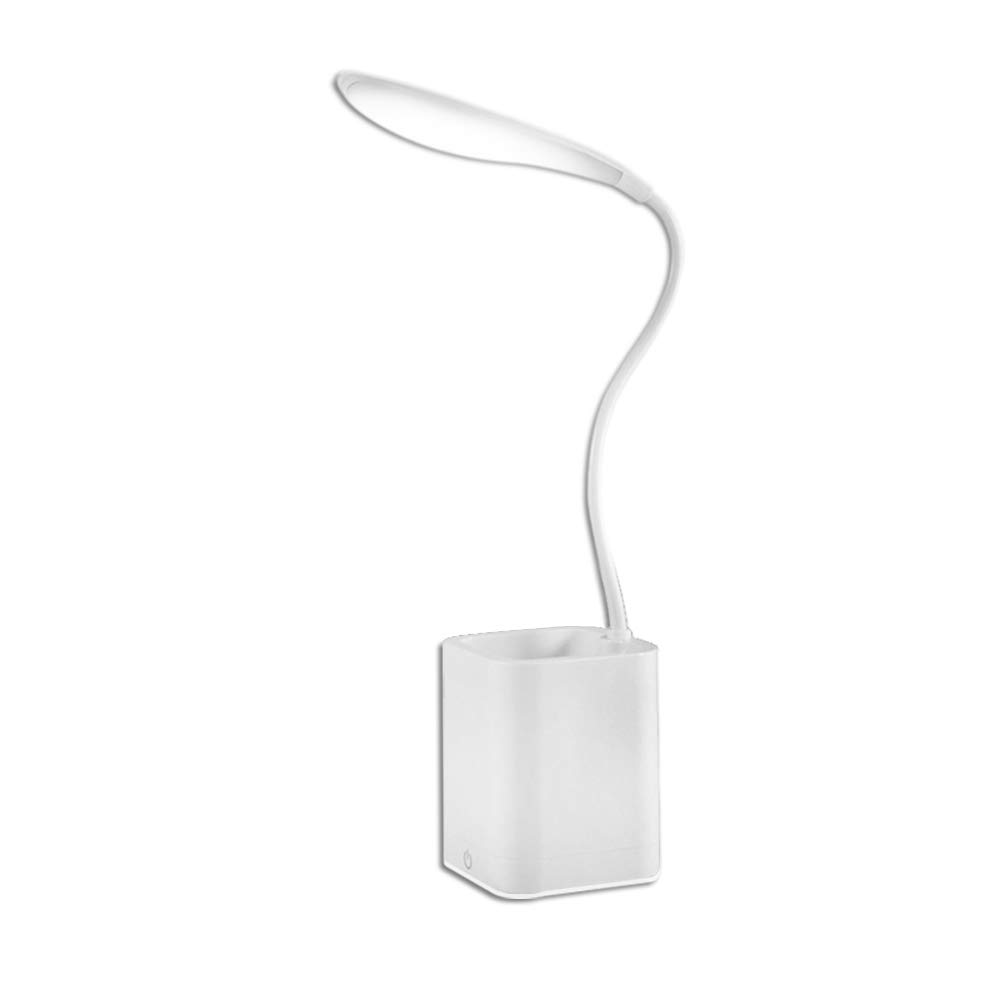 Inder Eye Protection LED Lamp, USB Rechargeable LED Touch Desk Lamp Light Pen Holder Phone Charger