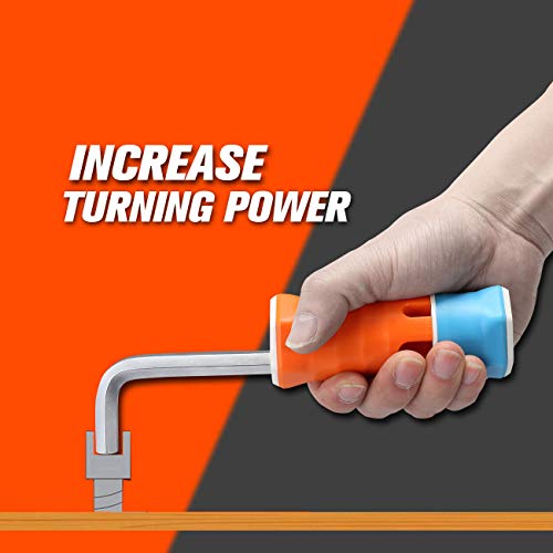 Rexbeti Hex Key Allen Wrench Set, Sae Metric Long Arm Ball End Hex Key Set Tools, Industrial Grade, Bonus Free Strength Helping T-Handle, S2 Steel (35 Pieces Hex Key Wrench Set + T-Handle) #TOP3