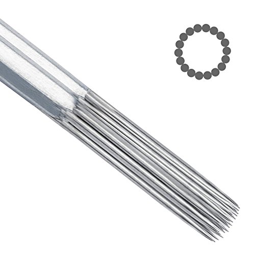 ACE Needles 50 pcs. 18 Round Shader Pre-made Sterile Tattoo Needles - 18RS - Thumbnail 4