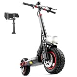VAXEN Electric Scooter with Seat, 1200W/1600W Motor, Up 28/34 MPH Top Speed & 30/40 Miles Long Range, 48V 18/21AH Big Battery,10/11" Off-Road Tire, Folding Adults E Scooter with Dual Braking System