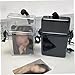 Meyrwoy 2Pcs Waterproof Dry Box Transparent Plastic Portable Small Watertight Storage Box with Sling for Surfing Kayak