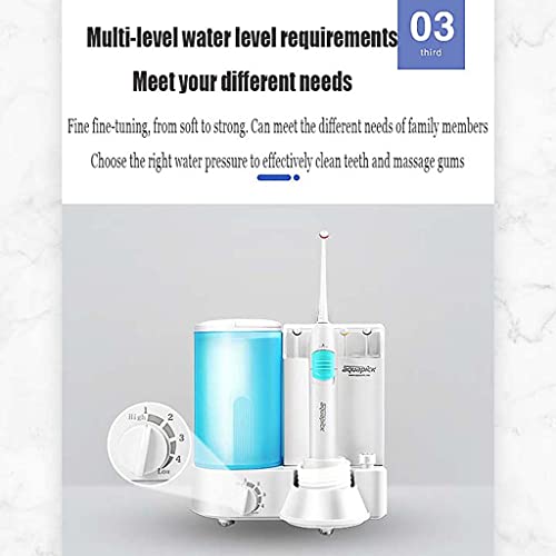 Flosser d'eau pour les dents avec réservoir 500ml et 4 buses de jet - 4