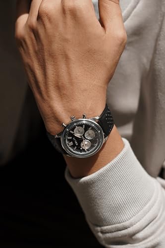 Image of OBLIK Panda REVERSO | Japanese Quartz Multifunction | Rally Style Quick-Release Strap | Case Size: 40 mm | Designed in Germany