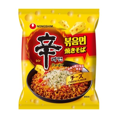 韓国人気ラーメン 辛ラーメン 焼きそば 3種食べ比べセット (3袋, チーズ)