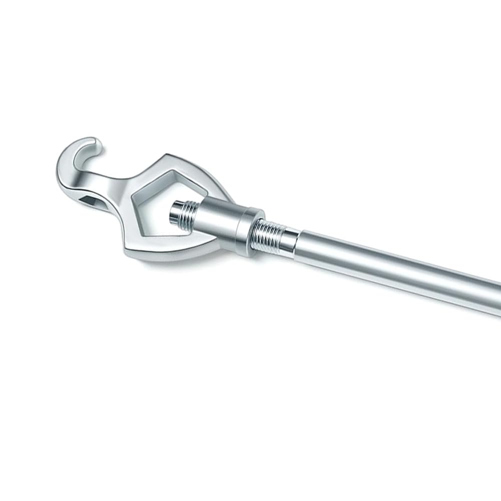 Llave de boca de incendios ajustable, llave de hidrante de 1-1/2 a 3 pulgadas, 20 pulgadas para apretar tuercas de fuego