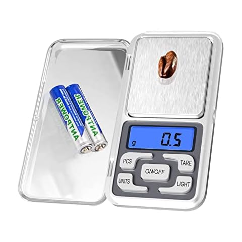 Mengtech Kitchen Scale,Precision Scale,Precision Scale,0g-500g,4 Weighing Modes,LCD Display for Coffee, Food, Medicine, Jewelry Cover