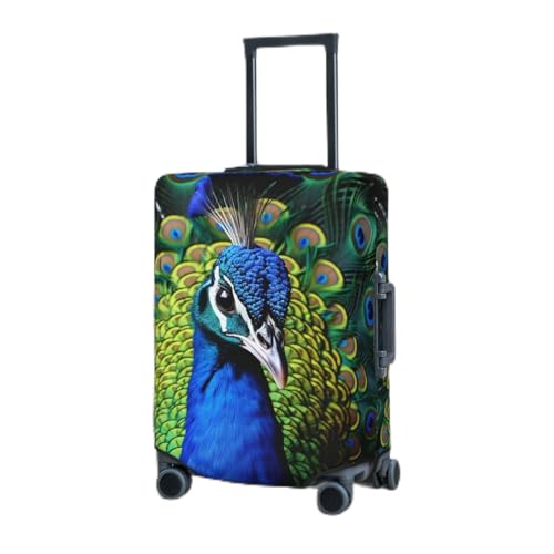 Valise sans rayures grâce à la housse de bagage de voyage élastique XL noire durable
