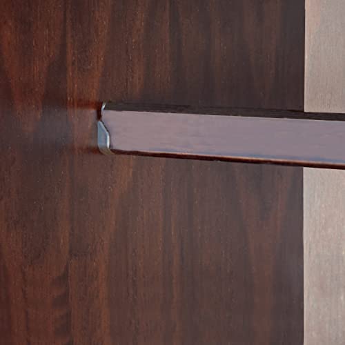 Palace Imports 100% Solid Wood Metro 2-Door Wardrobe Armoire w/Raised Panel Doors, Java, 37.75\" w x 72\" h x 20.75\" d, Renewable Eco-Friendly Wood, Made in Brazil