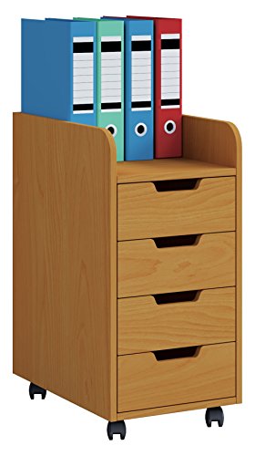 VCM Caisson Roulant Caisson d'appoint Caisson de Bureau roulettes roulantes Tiroir KonalMini Caisson Roulant Caisson d'appoint Caisson de Bureau roulettes...