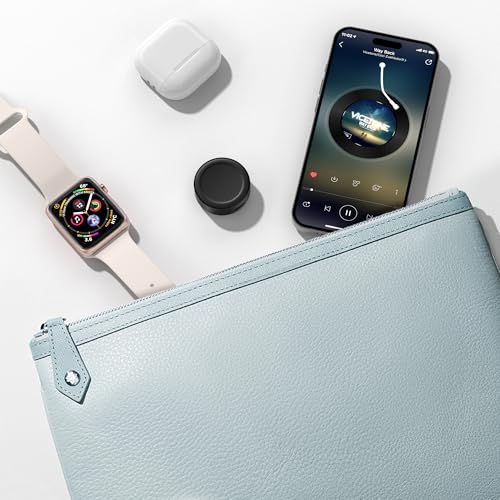 Image of RUXELY Magnetic Charger Adapter for Apple Watch,5W Portable Wireless Fast iWatch Charger with USB C & iPhone Power Port,Short Apple Watch Charging Cable for iWatch Series 11 10 9 8,Ultra 3,42 /46 /44mm