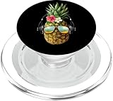 Hello Summer Graphic Tee Shirt, Funny Summer Beach Pineapple PopSockets PopGrip für MagSafe