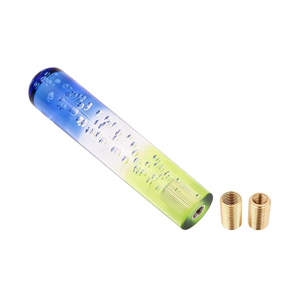 HYASDBWE Car Modification 15cm Universal Gear Shift Knob Crystal Bubble Car Styling Manual Shift Stick Gear Knob Gear Shifter Parts(Blue-Green)