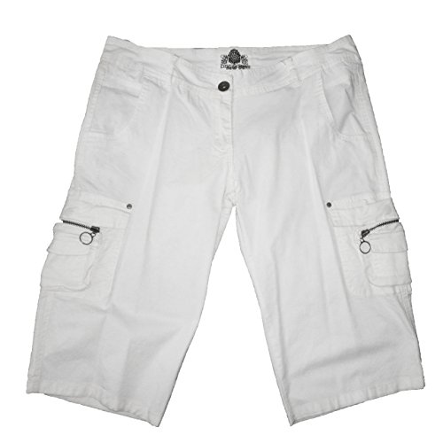 Short Losan Creem femme blanc opaque et respirant en toile légère