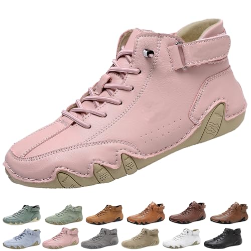 Anthoern Shoes, Anthoern Orthopedic Shoes, Unisex Slip-On Non-Slip Waterproof Fashion Lightweight Orthopedic Shoes(Pink,US 7)