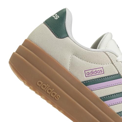 Image of adidas Womens Vl Court Bold Lace Up Sneakers Shoes Casual - Pink