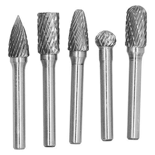 Set de 5 fresas de molienda de acero tungsteno miniatura 1