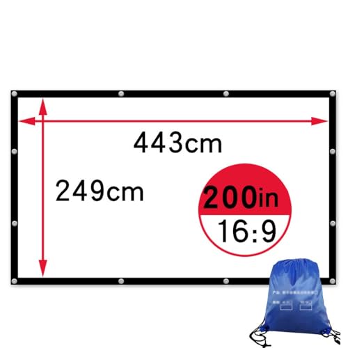 Pantalla portátil plegable para proyector 200" 16:9 miniatura 6