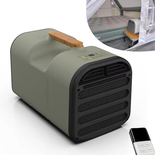 2. **【Compressore aggiornato】**: prestazioni potenti, raffreddamento rapido, da 30°C a 24°C in soli 3 minuti, capacità di raffreddamento di 1500 W (5200 BTU) circa 0,6 HP, deve essere utilizzato in uno spazio inferiore a 10 ㎡, ad esempio per 4 persone, un piccolo camper, un vano camion, ecc.