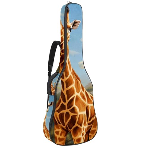 Sac pour guitare avec couche de protection et poches de rangement amples