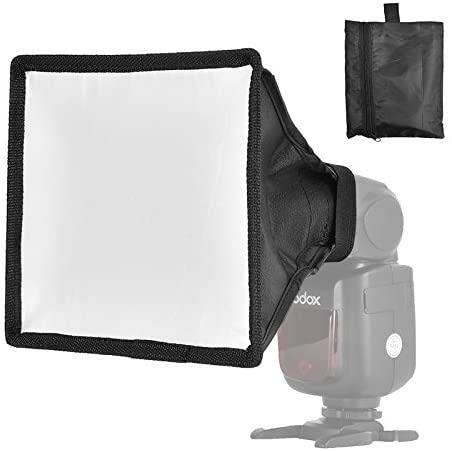 VEEPRO Universal Flash Bounce Diffuser Reflector Soft Light Box Elastic Large Big Size Diffuser Softbox Dome Light Translucent for Flash/Speedlight (15cm X 17cm)-picture-16