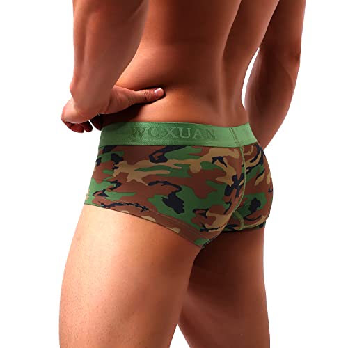 Men's Sexy Underwear Boxer Briefs Mesh Breathable Underpants3